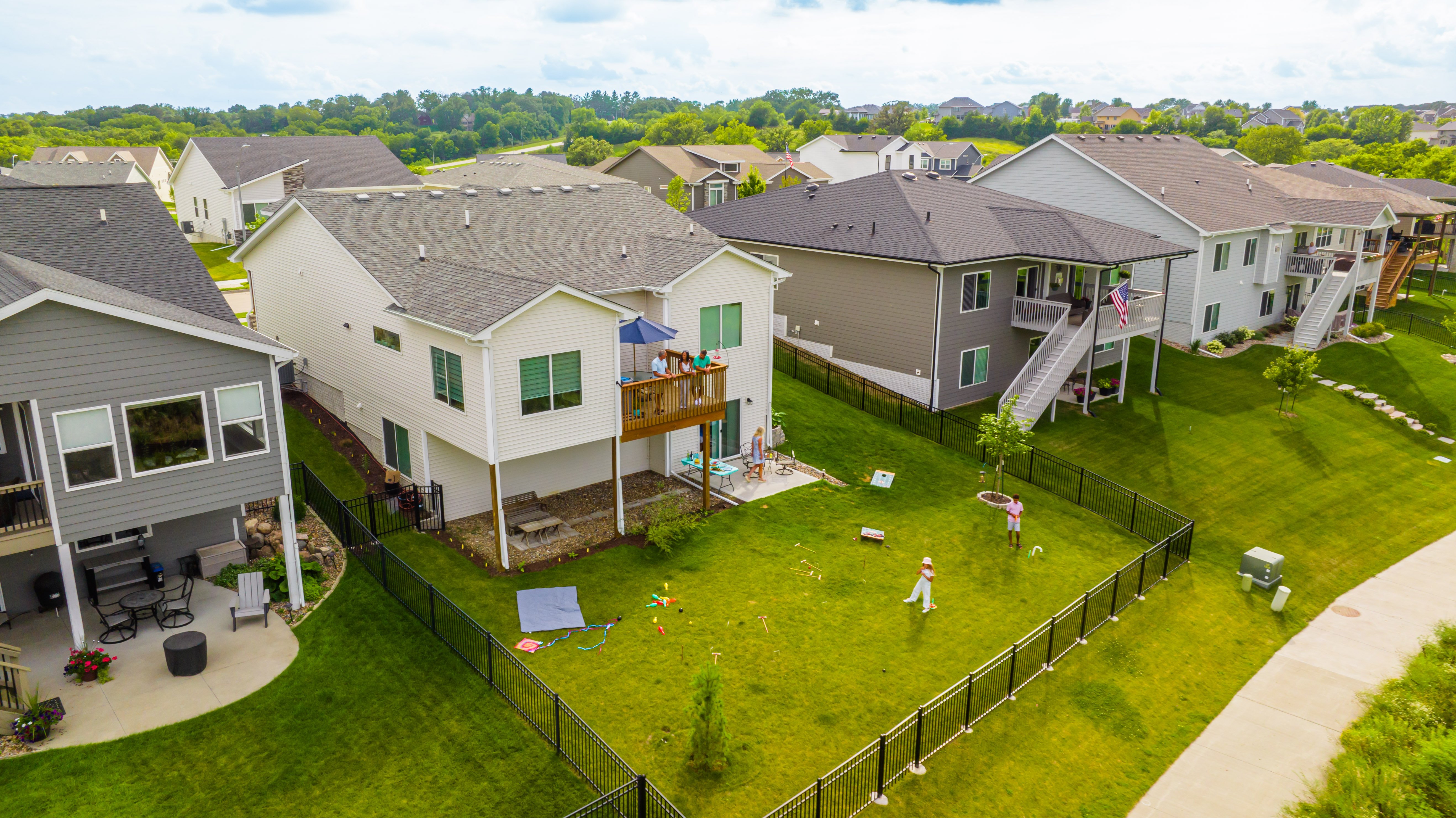 Homes with expansive backyards